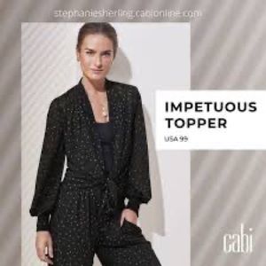 NWT Cabi impetuous Topper size S